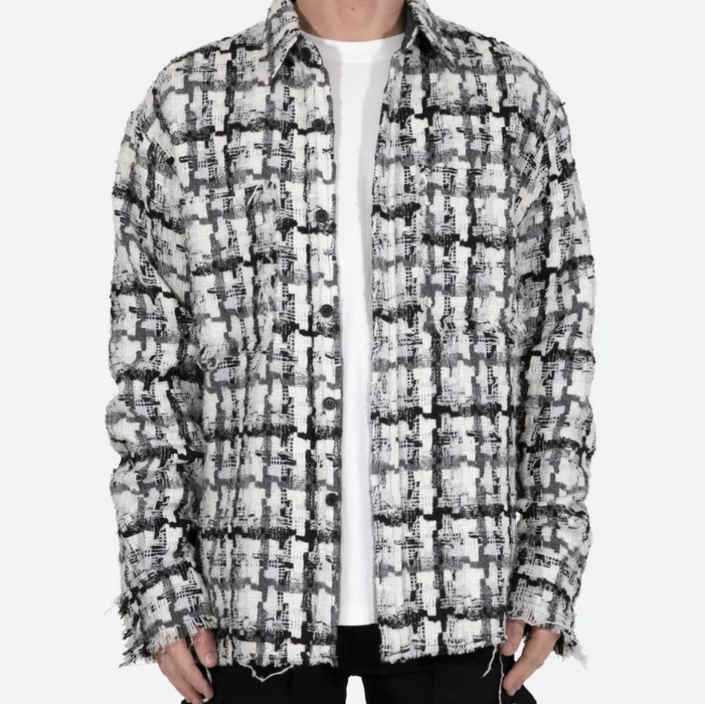 Heavyweight Raw Edge Flannel Size Med; NWT